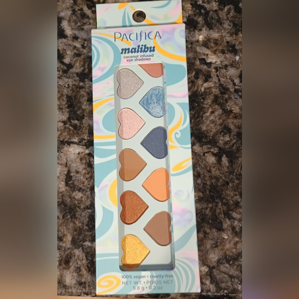 New In Package Pacifica Malibu Eyeshadow Palette Vegan Cruelty Free